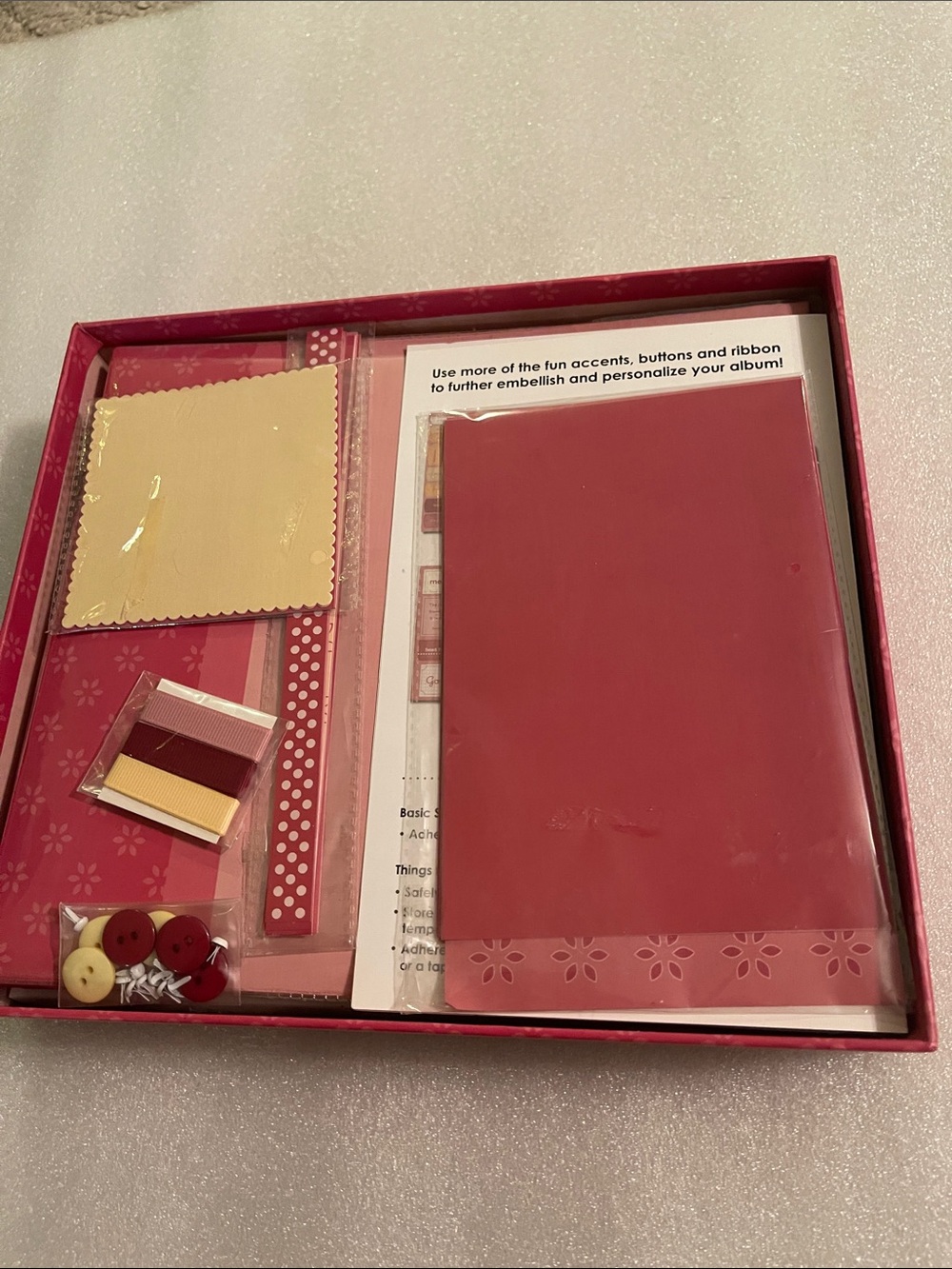 ColorBok Pre-Designed Album Instructions - Pink & Cream Layouts